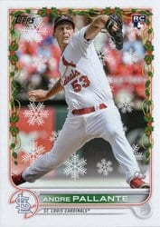 2022 Topps Holiday Base Set Andre Pallante #HW141 card