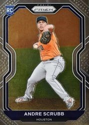 2021 Panini Prizm Base Set Andre Scrubb #54 card