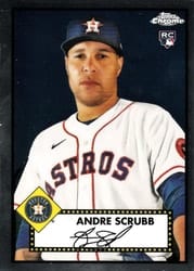 2021 Topps Chrome Platinum Anniversary Base Set Andre Scrubb #134 card
