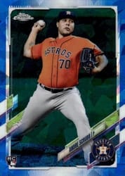 2021 Topps Chrome Sapphire Edition Base Set Andre Scrubb #384 card