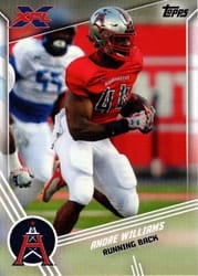 2020 Topps XFL Base Set Andre Williams #31 card