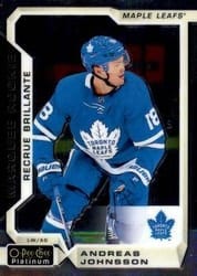 2018-19 O-Pee-Chee Platinum Base Set Andreas Johnsson #197 card