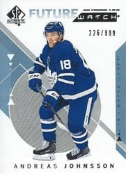 2018-19 SP Authentic Base Set Andreas Johnsson #160 card