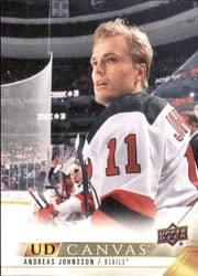 2022-23 Upper Deck UD Canvas Andreas Johnsson #C50 card