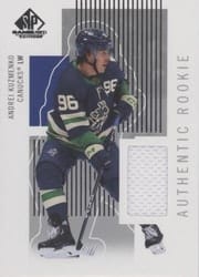 2022-23 SP Game Used Retro Renovations Rookies Jersey Andrei Kuzmenko #RR-KU card
