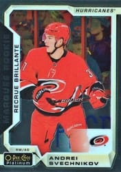 2018-19 O-Pee-Chee Platinum Base Set Andrei Svechnikov #200 card