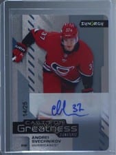 2021-22 Upper Deck Synergy Cast For Greatness Signatures Andrei Svechnikov #CGS-AS card