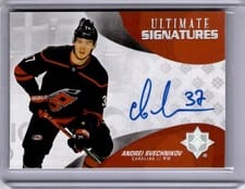 2021-22 Upper Deck Ultimate Collection 2020 Update - Ultimate Signatures Andrei Svechnikov #US-AS card