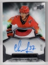 2022-23 Upper Deck Premier Acetate Autograph Patch Andrei Svechnikov #AV-AS card