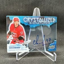 2022-23 Upper Deck Trilogy Crystalized Signatures Andrei Svechnikov #C-AS card