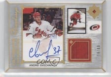 2022-23 Upper Deck Ultimate Collection Ultimate Displays Autograph Jersey Andrei Svechnikov #UDA-AS card