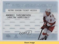 2023-24 Upper Deck Credentials 1997 Season Ticket Acetate Andrei Svechnikov #1997-AS card