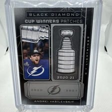 2021-22 Upper Deck Black Diamond Cup Winners Patches Andrei Vasilevskiy #CW-AV card
