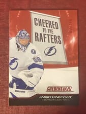 2024-25 Upper Deck Credentials Cheered to the Rafters Andrei Vasilevskiy #CR-AV card