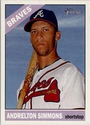 2015 Topps Heritage Base Set Andrelton Simmons #32 card