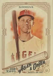 2018 Topps Allen & Ginter Base Set Andrelton Simmons #58 card