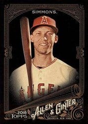 2018 Topps Allen & Ginter X Base Set Andrelton Simmons #58 card