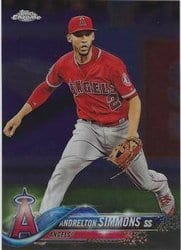 2018 Topps Chrome Base Set Andrelton Simmons #97 card
