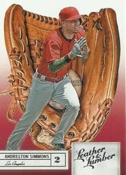 2019 Panini Leather & Lumber Base Set Andrelton Simmons #11 card