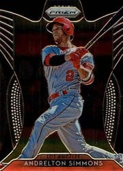 2019 Panini Prizm Base Set Andrelton Simmons #83 card