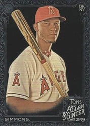 2019 Topps Allen & Ginter X Base Set Andrelton Simmons #217 card