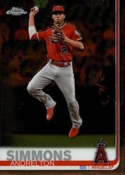 2019 Topps Chrome Base Set Andrelton Simmons #4 card