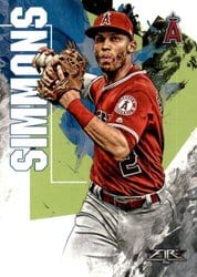 2019 Topps Fire Base Set Andrelton Simmons #98 card