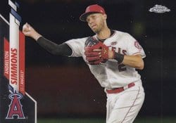 2020 Topps Chrome Base Set Andrelton Simmons #72 card
