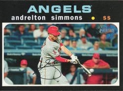 2020 Topps Heritage Base Set Andrelton Simmons #360 card