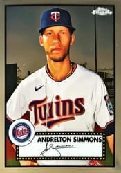 2021 Topps Chrome Platinum Anniversary Base Set Andrelton Simmons #421 card
