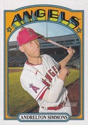 2021 Topps Heritage Base Set Andrelton Simmons #461 card