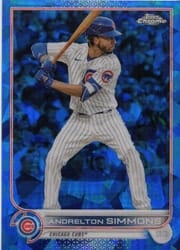 2022 Topps Chrome Update Sapphire Edition Base Set Andrelton Simmons #US87 card