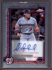 2025 Topps Chrome Update Rookie Debut Autographs Andrés Chaparro #CRDA-ACH card