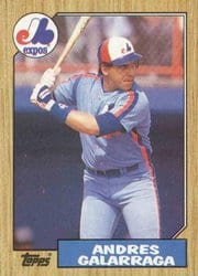 1987 Topps Base Set Andres Galarraga #272 card