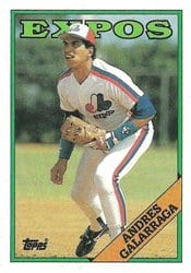 1988 Topps Base Set Andres Galarraga #25 card