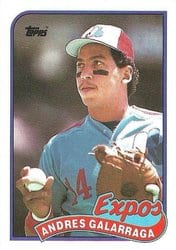 1989 Topps Base Set Andres Galarraga #590 card
