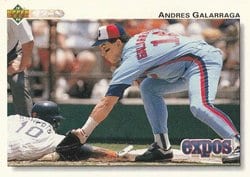 1992 Upper Deck Base Set Andres Galarraga #474 card