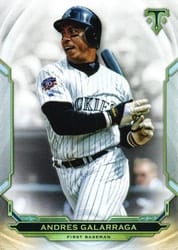 2019 Topps Triple Threads Base Set Andres Galarraga #55 card