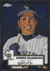 2021 Topps Chrome Platinum Anniversary Base Set Andres Galarraga #692 card
