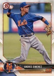 2018 Bowman Draft Base Set Andres Gimenez #BD-136 card