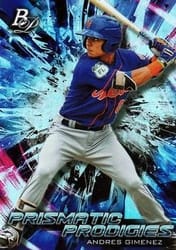 2018 Bowman Platinum Prismatic Prodigies Andres Gimenez #PPP-35 card