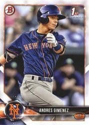 2018 Bowman Prospects Andres Gimenez #BP72 card