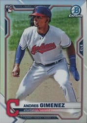 2021 Bowman Chrome Base Set Andres Gimenez #12b card