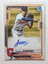 2021 Bowman Chrome Rookie Autographs Andres Gimenez #BCRA-AG card