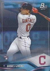 2021 Bowman Platinum Base Set Andres Gimenez #76 card