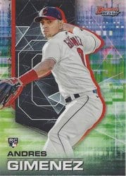 2021 Bowman's Best Base Set Andres Gimenez #81 card