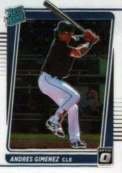2021 Donruss Optic Base Set Andres Gimenez #53 card