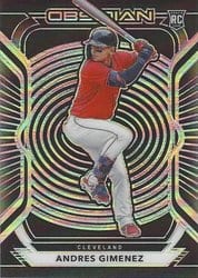 2021 Panini Chronicles Obsidian Andres Gimenez #27 card