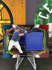 2021 Panini Select Horizontal Rookie Jumbo Swatch Andres Gimenez #HRJS-AG card