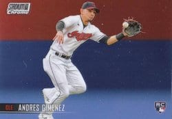 2021 Stadium Club Chrome Base Set Andres Gimenez #178 card